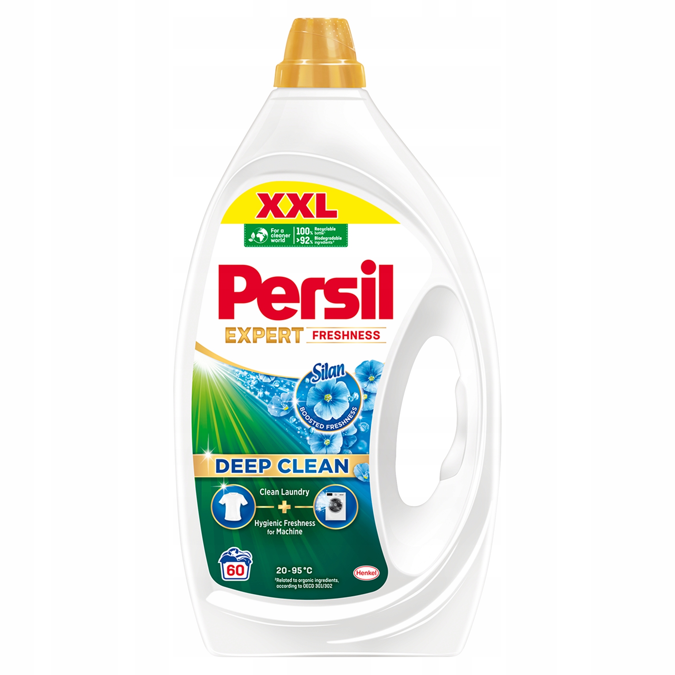 Levně Gel Tekutý prací prostředek na bílé a světlé prádlo Persil se silanem 2,7 l