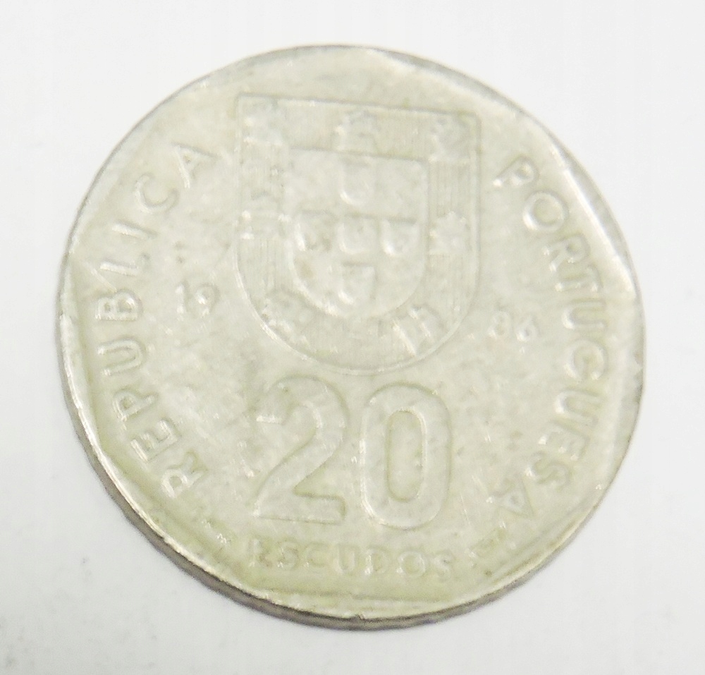 PORTUGALIA 20 eskudo 1986