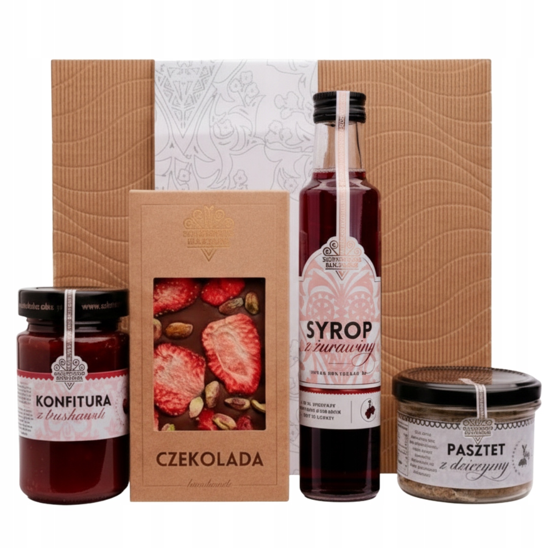 Dárek k Dni dědečka Schronisko Bukowina paštika z divokého čokoládového sirupu