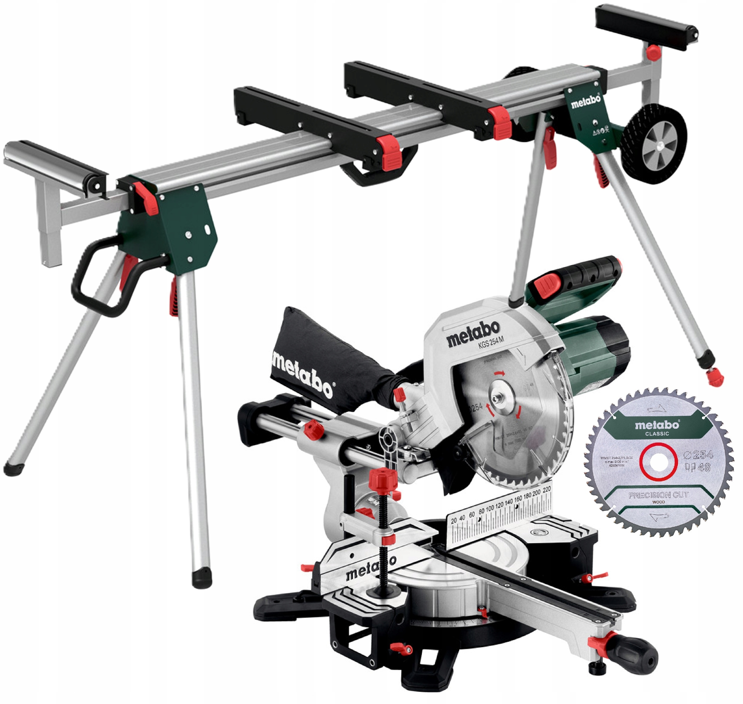 Piła Ukośnica Kapówka Pilarka Ukosowa Metabo Kgs 254 M 254mm Stół Ksu 401