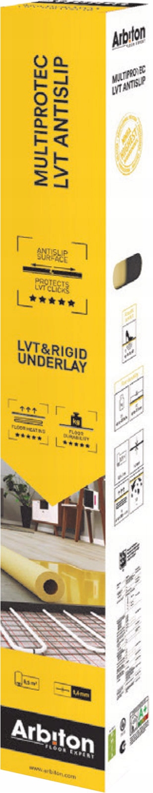 

Podkład 1,6 Arbiton Multiprotec Lvt Antislip 8.5m2