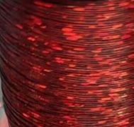 Top Fly lameta Metallic Tape Holo wine
