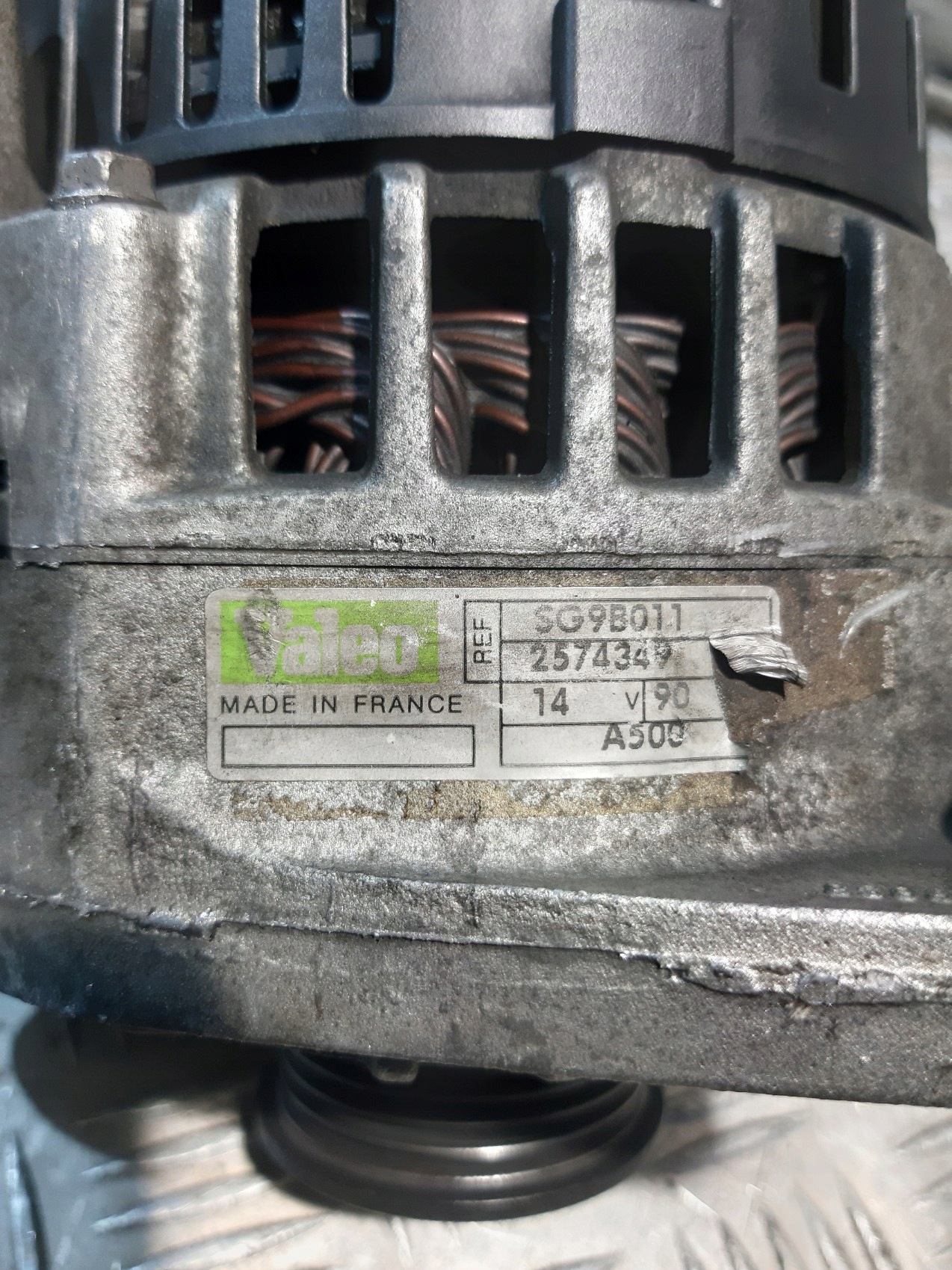 alternator VALEO SG9B011 VW PASSAT B5 1.6 B