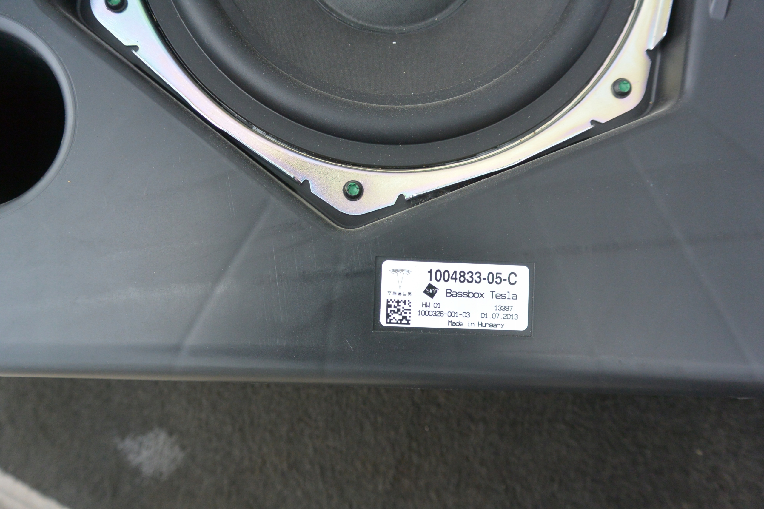 hangszóró SUBWOOFER TESLA MODEL S 12-16