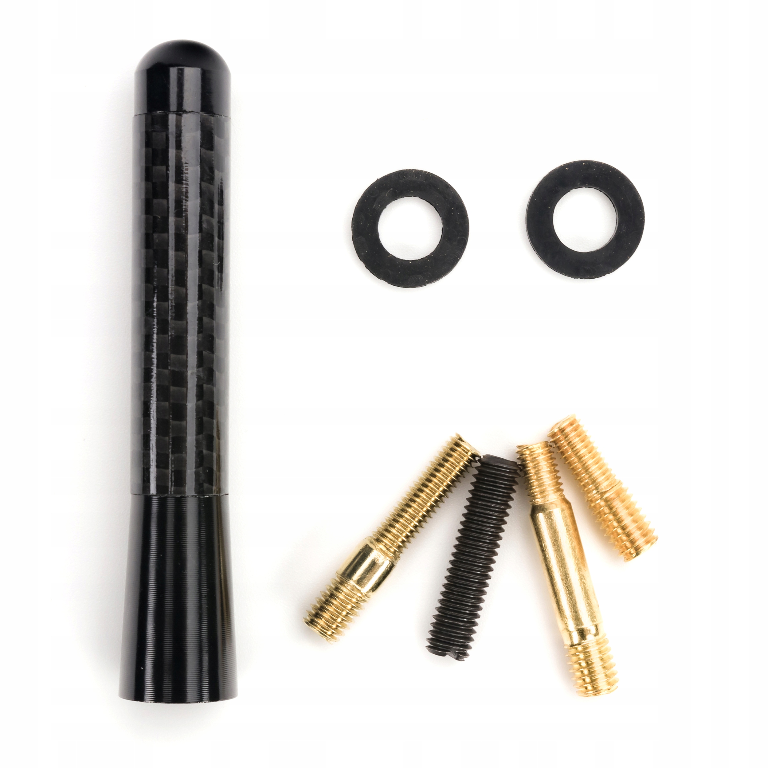 Zdjęcie AWparts ANTENA SAMOCHODOWA UNIWERSALNA WZÓR CARBONOWY