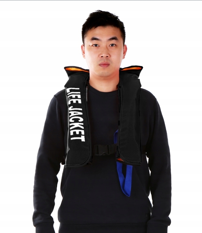 KAMIZELKA PNEUMATYCZNA 150N BLACK ratunkowa automat,kamizelka ratunkowa EAN (GTIN) 6922093155143