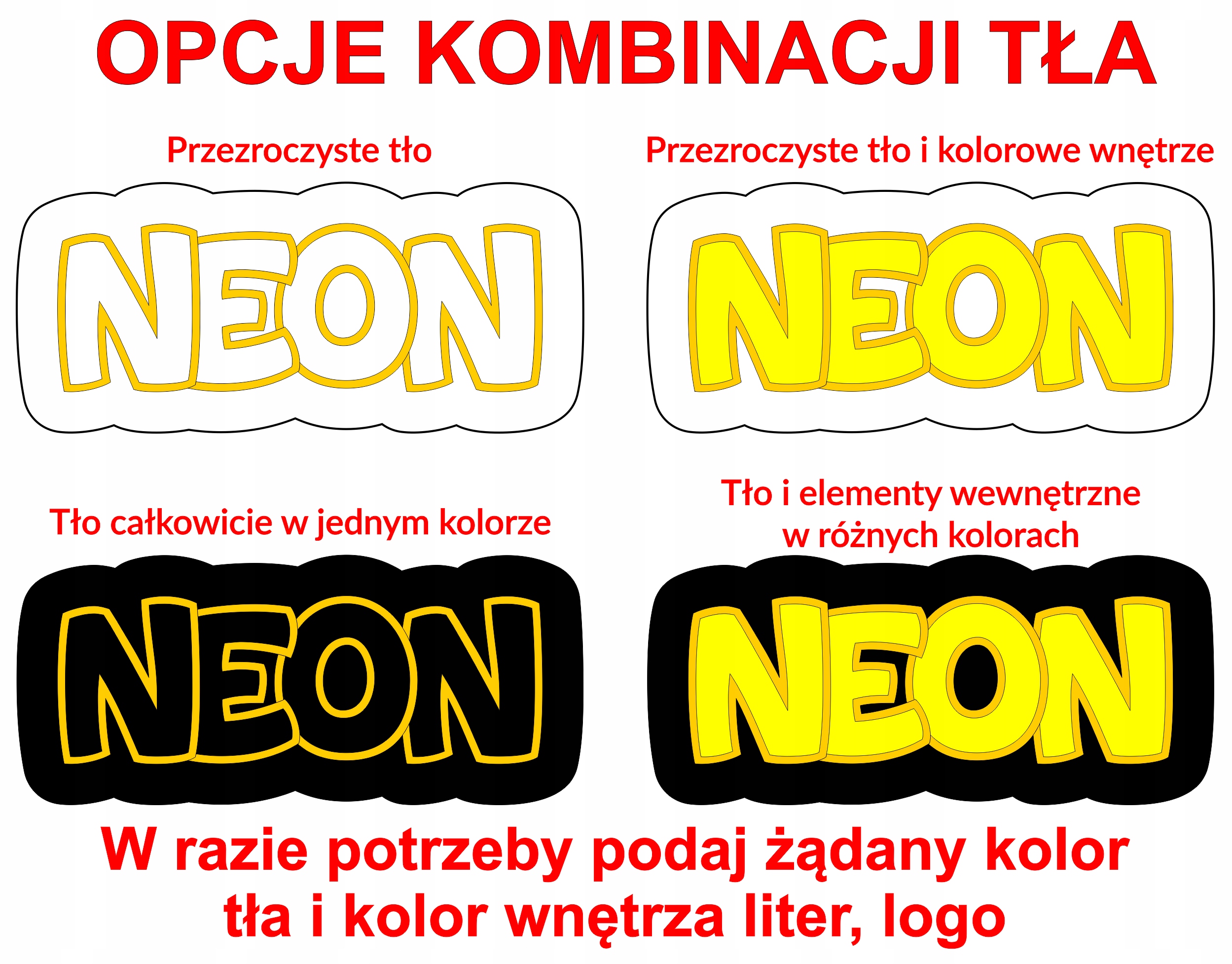 NEON na zamówienie Produkcja neonów Neon LED Napis Reklama świetlna NEON Kod producenta NNZ1