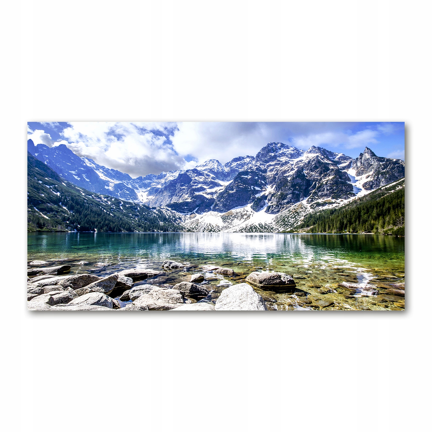 

Foto obraz szkło akryl Morskie oko Tatry 120X60 cm