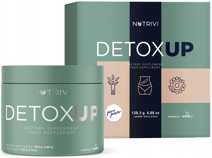 Nutrivi Detox Up Víceúčelový prášek s příchutí přírodního původu 138 g