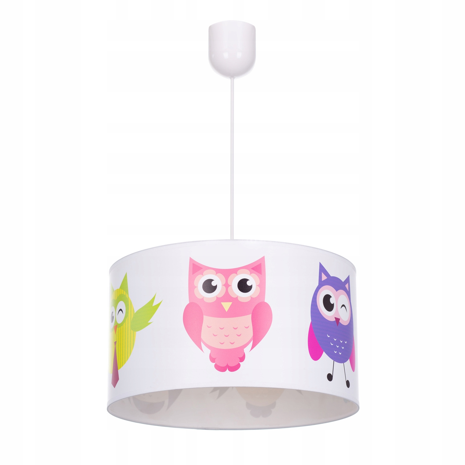 

Lampa wisząca sufitowa żyrandol abażur Sowy