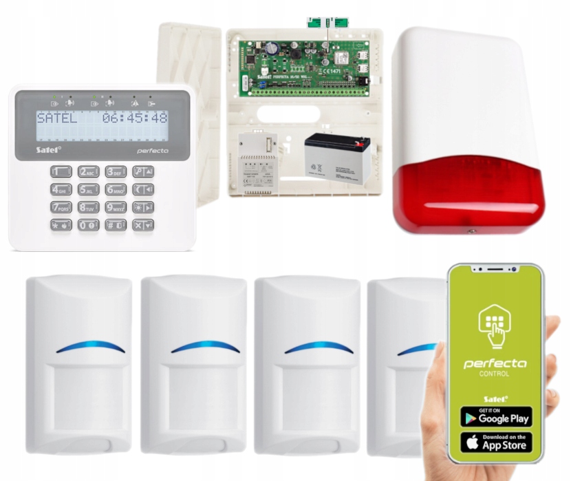 System Alarmowy Do Domu Satel Perfecta 16 Lte 2G 4G 4 Bosch Aplikacja