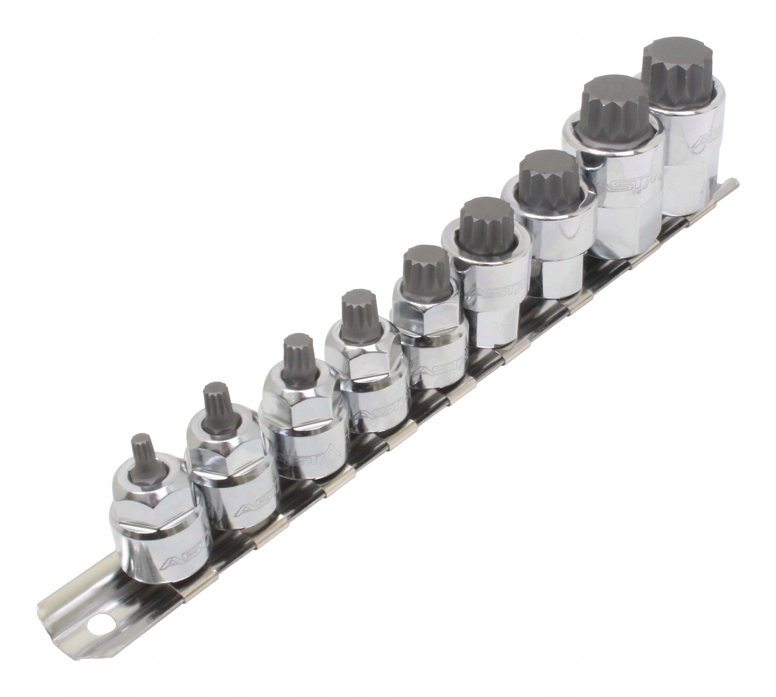 Nasadki Niskoprofilowe Xzn 3/8" 1/2" Na Szynie Asta A-M9XZN