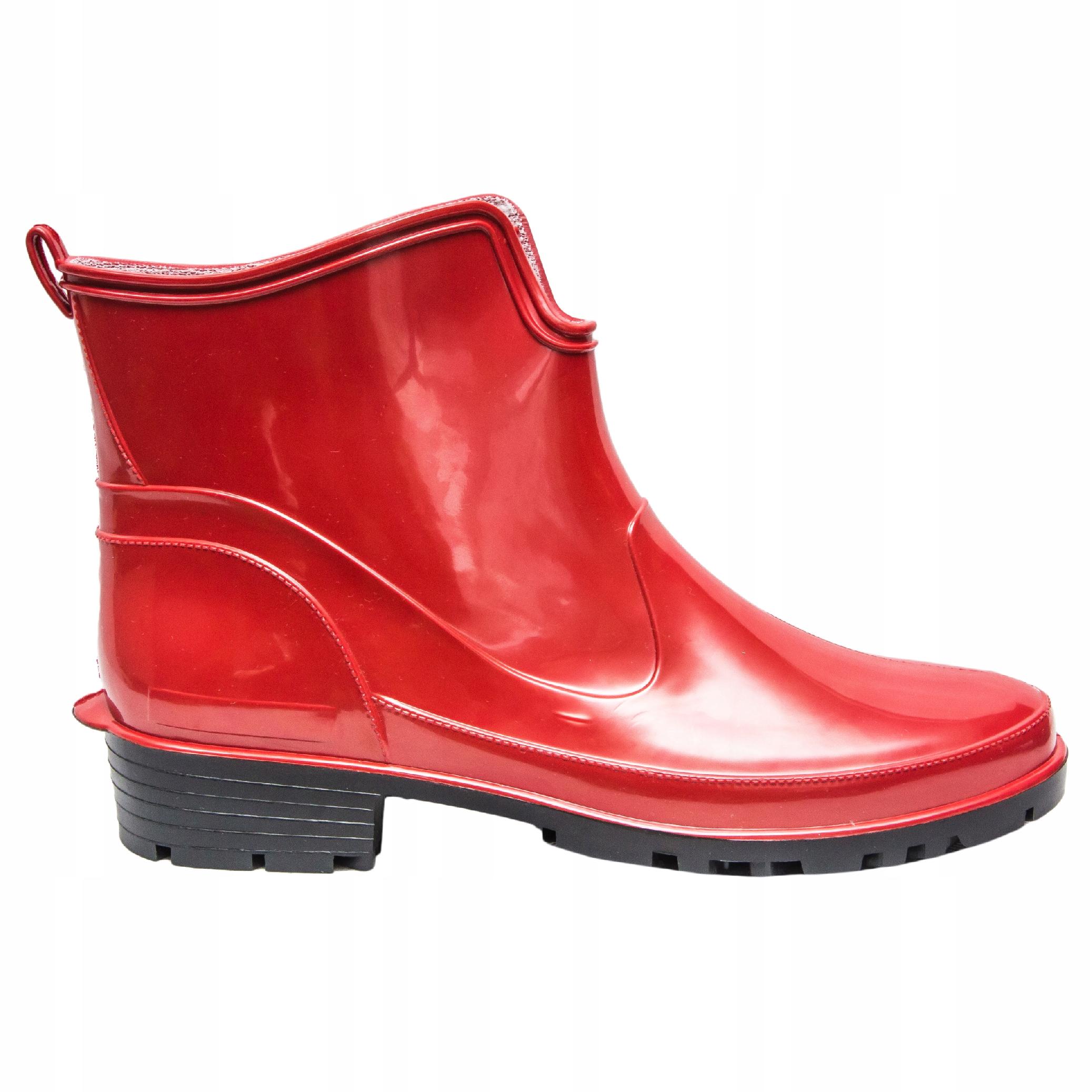 

Kalosze gumowce Elke damske krótkie czerwony 39