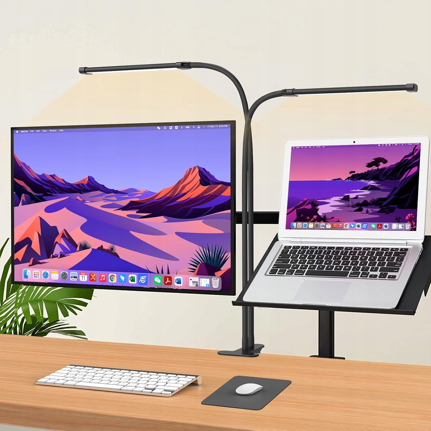 Led Stolní Lampa, 3 Barvy Světla, 10 Úrovní Jasu, Usb Nabíjení