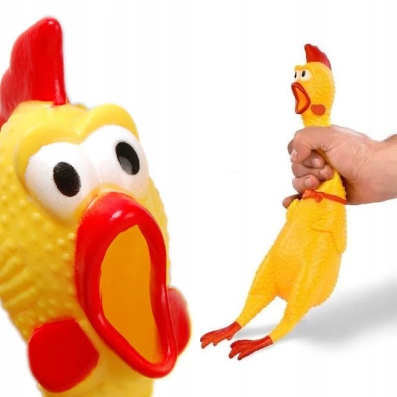 

Gumowy Kurczak Piszcząca Zabawka Dla Psa Gryzak XL
