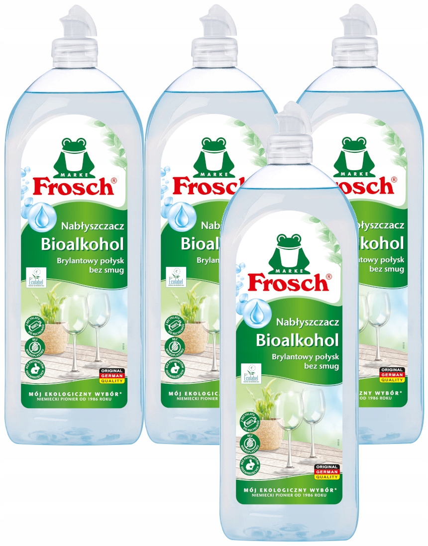 Levně Frosch Ekologický Leštidlo do Myčky s Bioalkoholem Bio 750ml x4