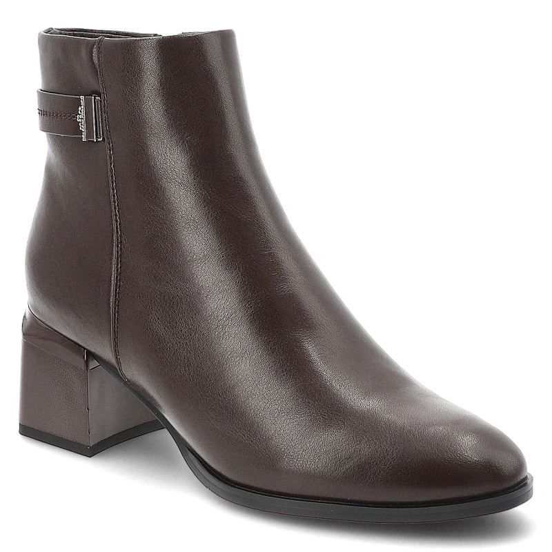 Dámské kotníkové boty D&a by S.Barski, vínové, CR62-3432 D.Wine