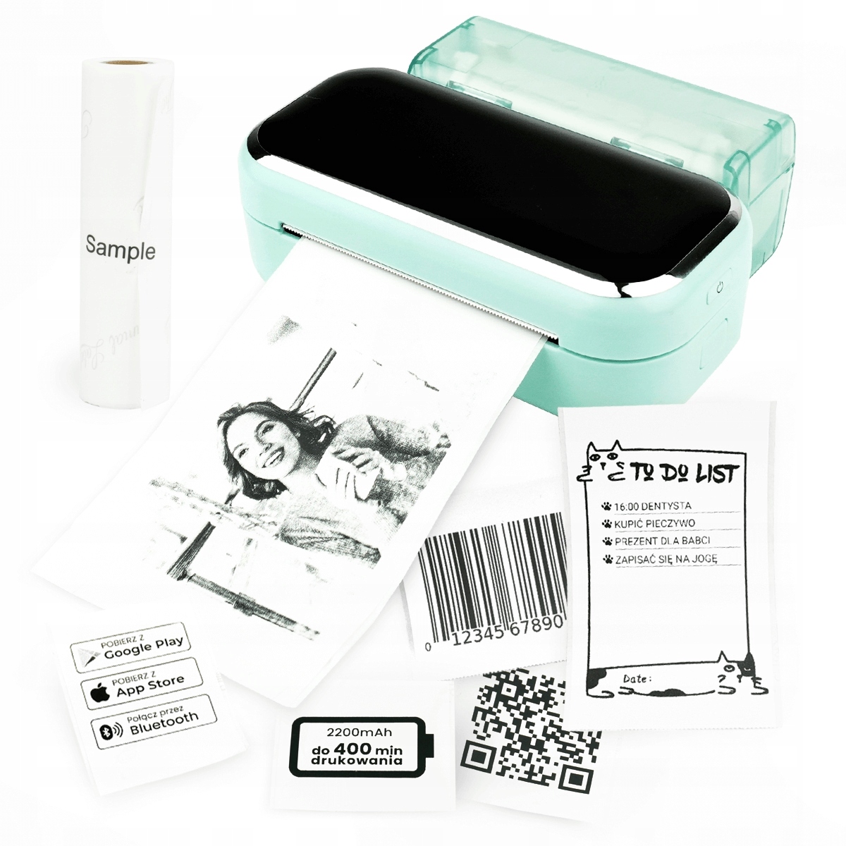 

BeMark M03 mini drukarka termiczna przenośna zdjęć