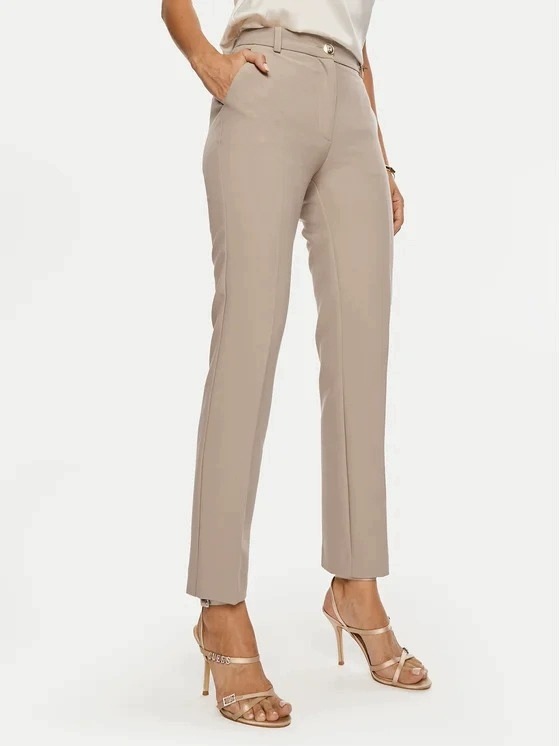 Marciano Guess Béžové Elegantní Doutníkové Kalhoty S Výstřihem 40 2CA