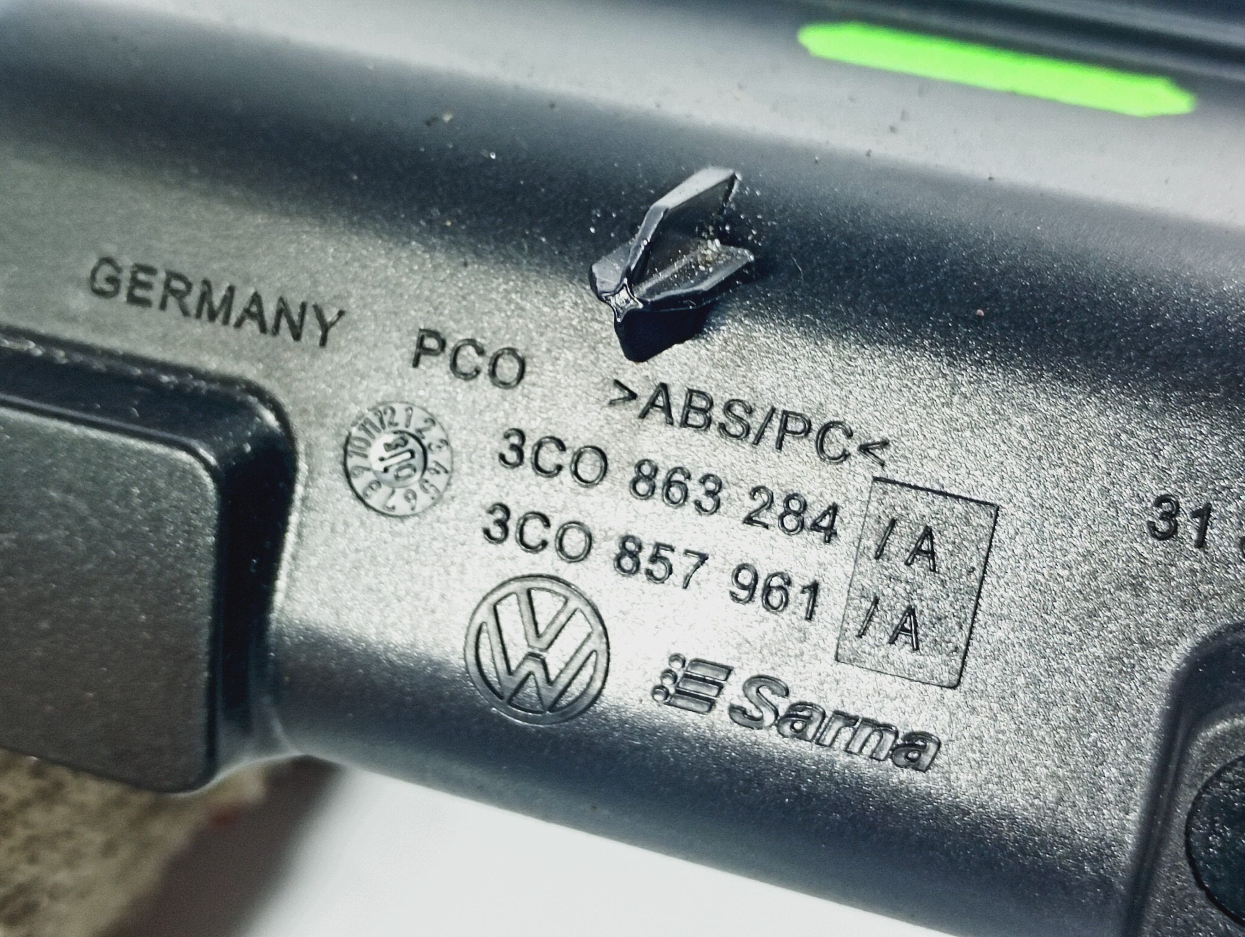 Cendrier OE 3C0863284 VW Passat B6 05-10