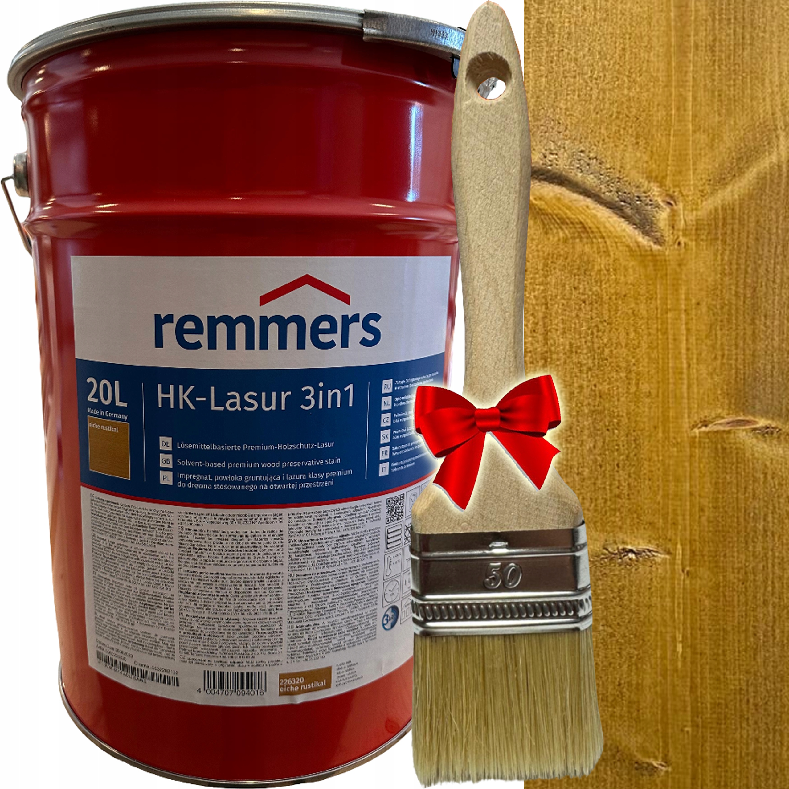 Remmers Impregnat do elewacji Hk Lasur Lazura 3w1 20L Dąb Rustykalny 2263
