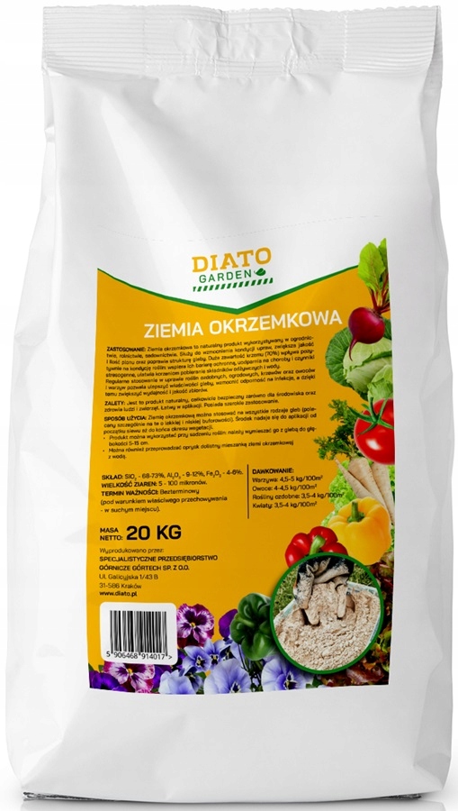 Ziemia okrzemkowa 20 kg Diato Garden