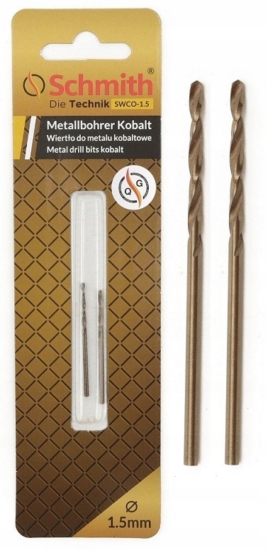 

Schmith Wiertło Do Metalu Kobaltowe 1,5mm 2szt