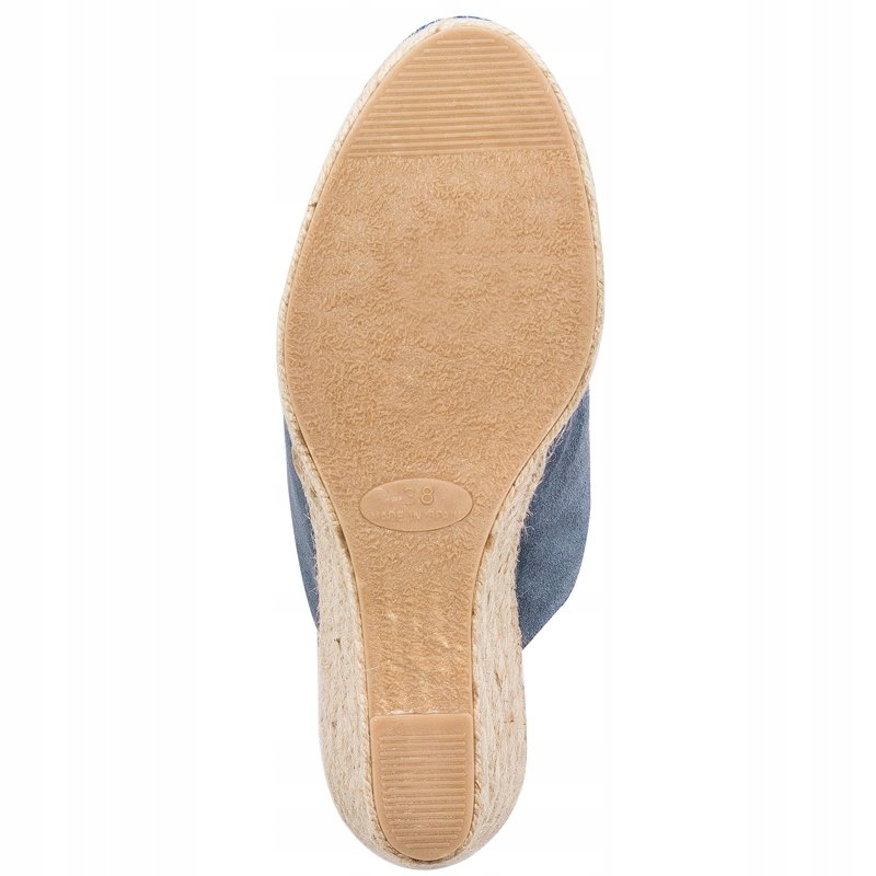 Inofio Klapki espadryle na koturnie ADU01-01 r.38 Wzór dominujący bez wzoru