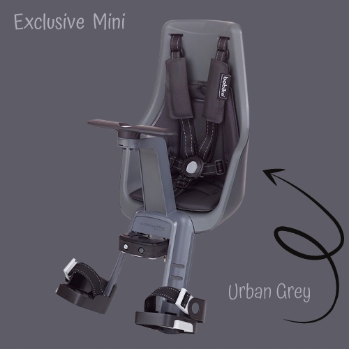 FOTELIK ROWEROWY EXCLUSIVE MINI PLUS GREY + SZYBA Kod producenta 8011000025