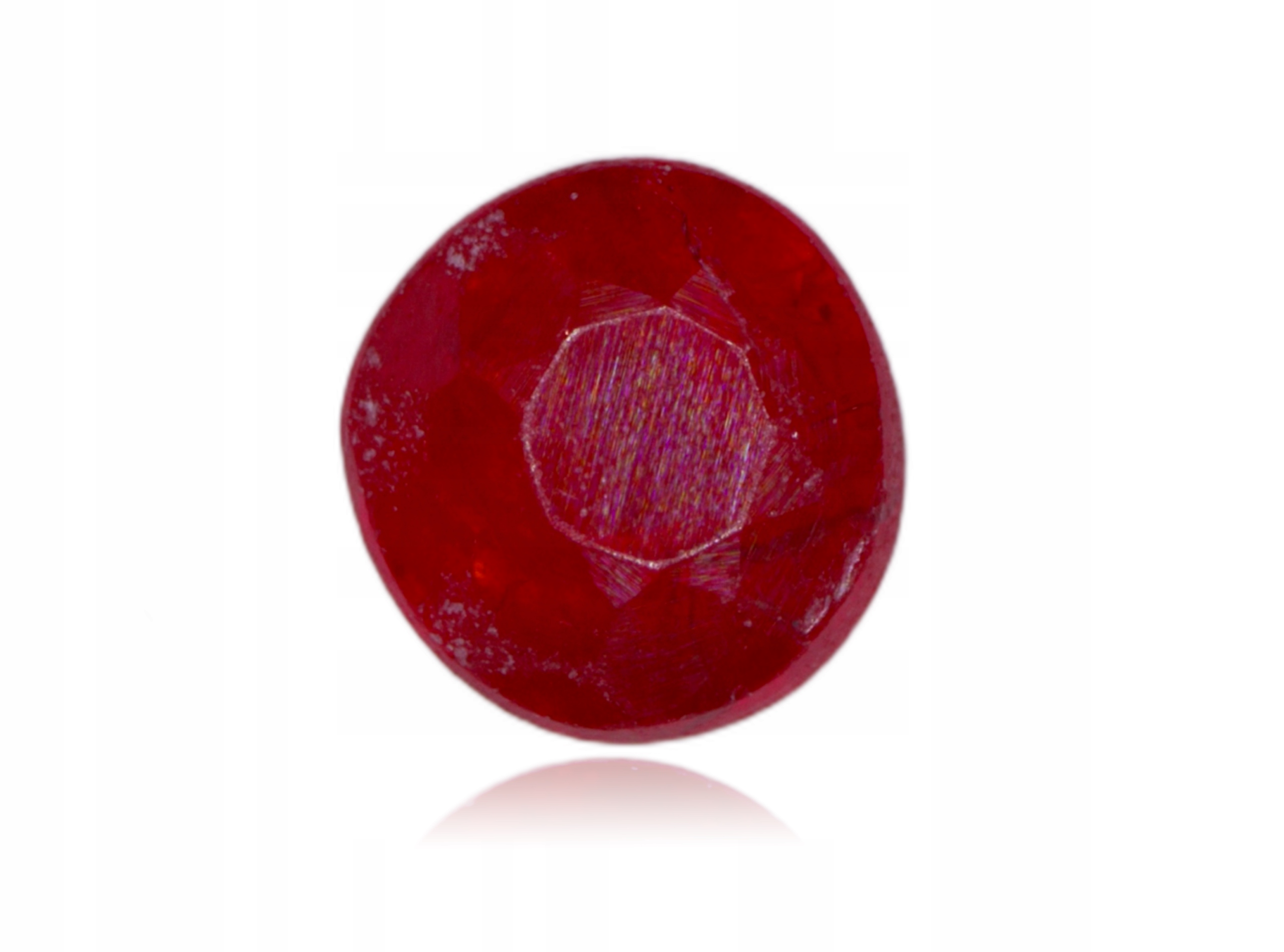 Rubín 0.24ct Kulatý Myanmar eCertifikát Wbd