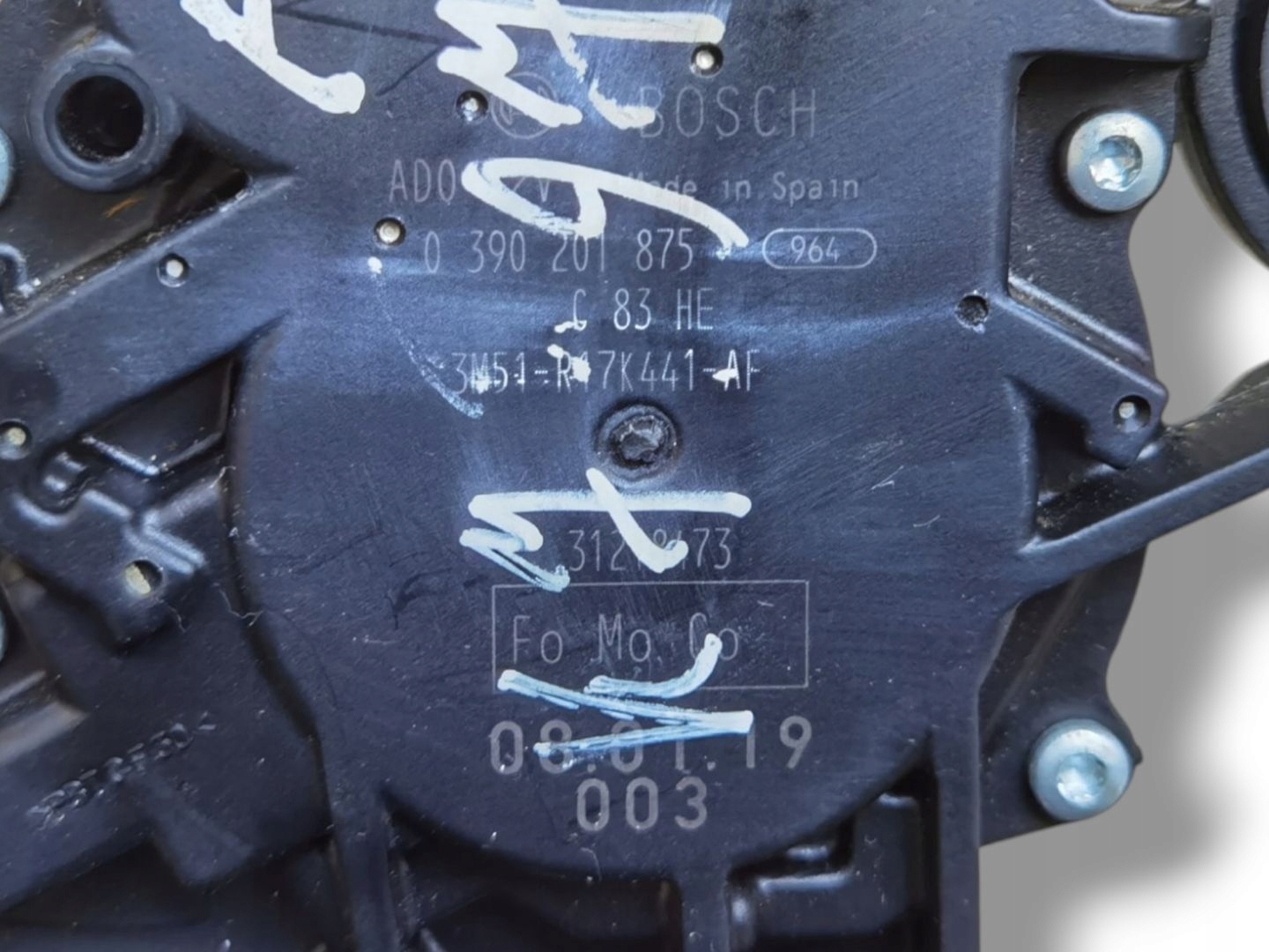 motor ablaktörlők ablak tylnej Ford Focus 2 facelift 2008