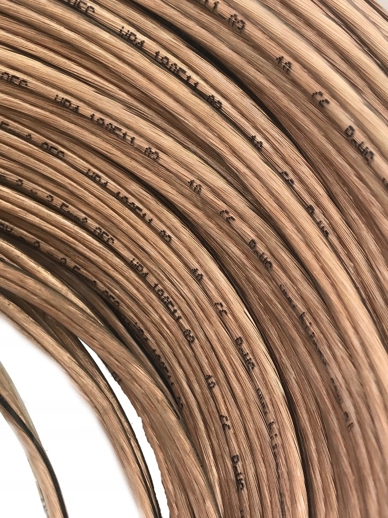 Kabel przewód głośnikowy 2x2,5mm CZYSTA MIEDŹ OFC Długość kabla 1 m