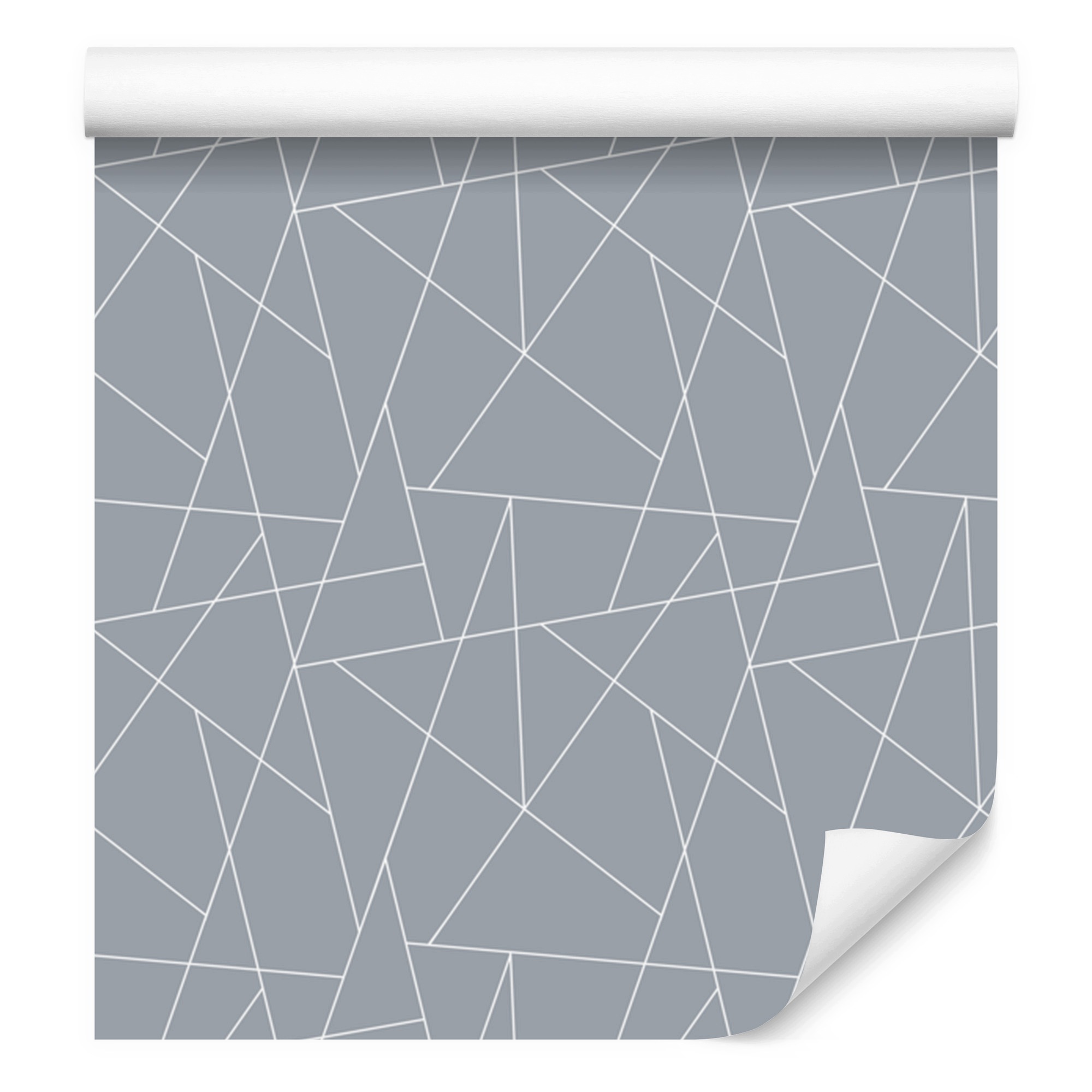 Tapeta Geometrický vzor šedá, střed šedá 50x1000 cm
