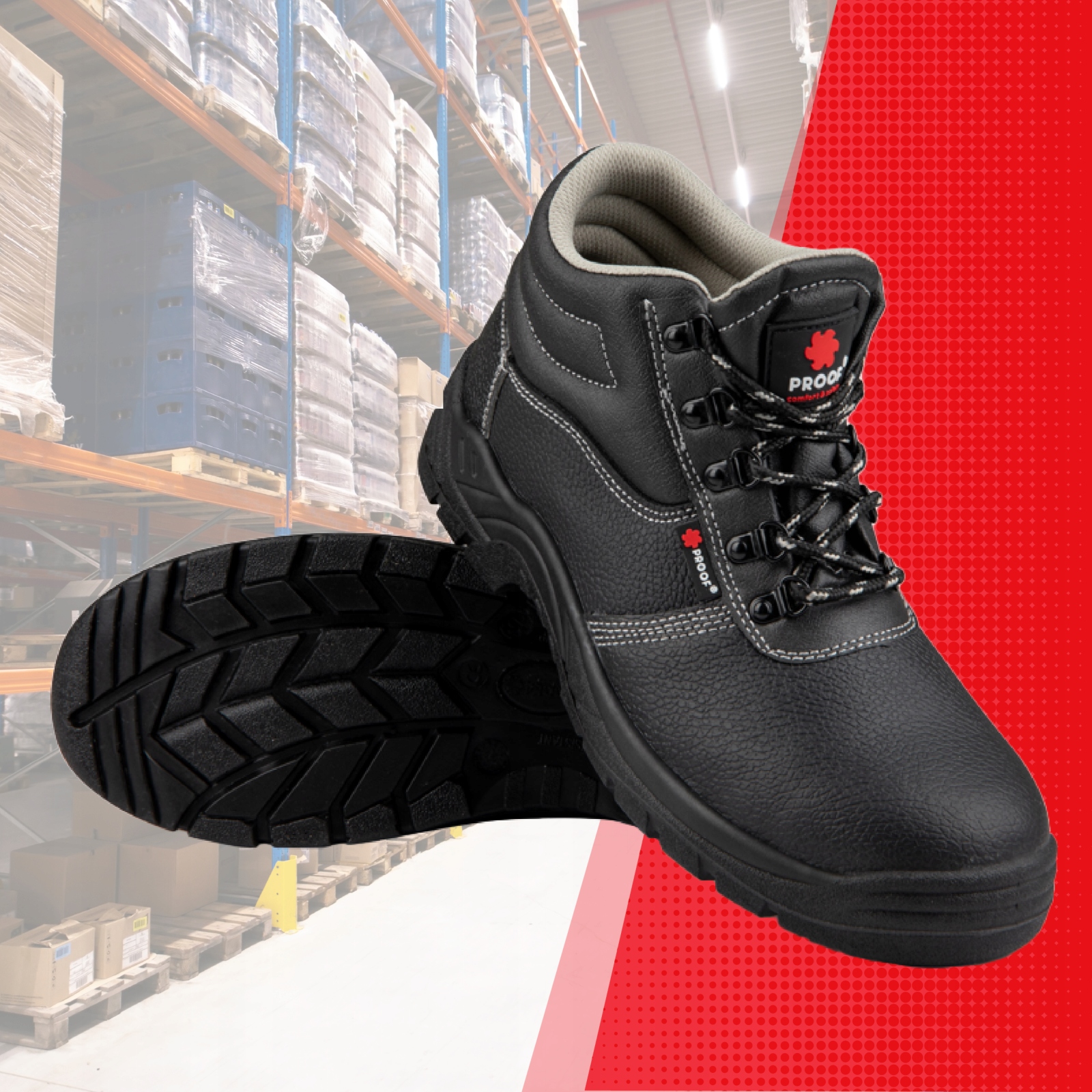 BUTY ROBOCZE MĘSKIE WODOODPORNE TRZEWIKI PROOF STARK PODNOSKIEM 42 +WKŁADKA Stan opakowania oryginalne