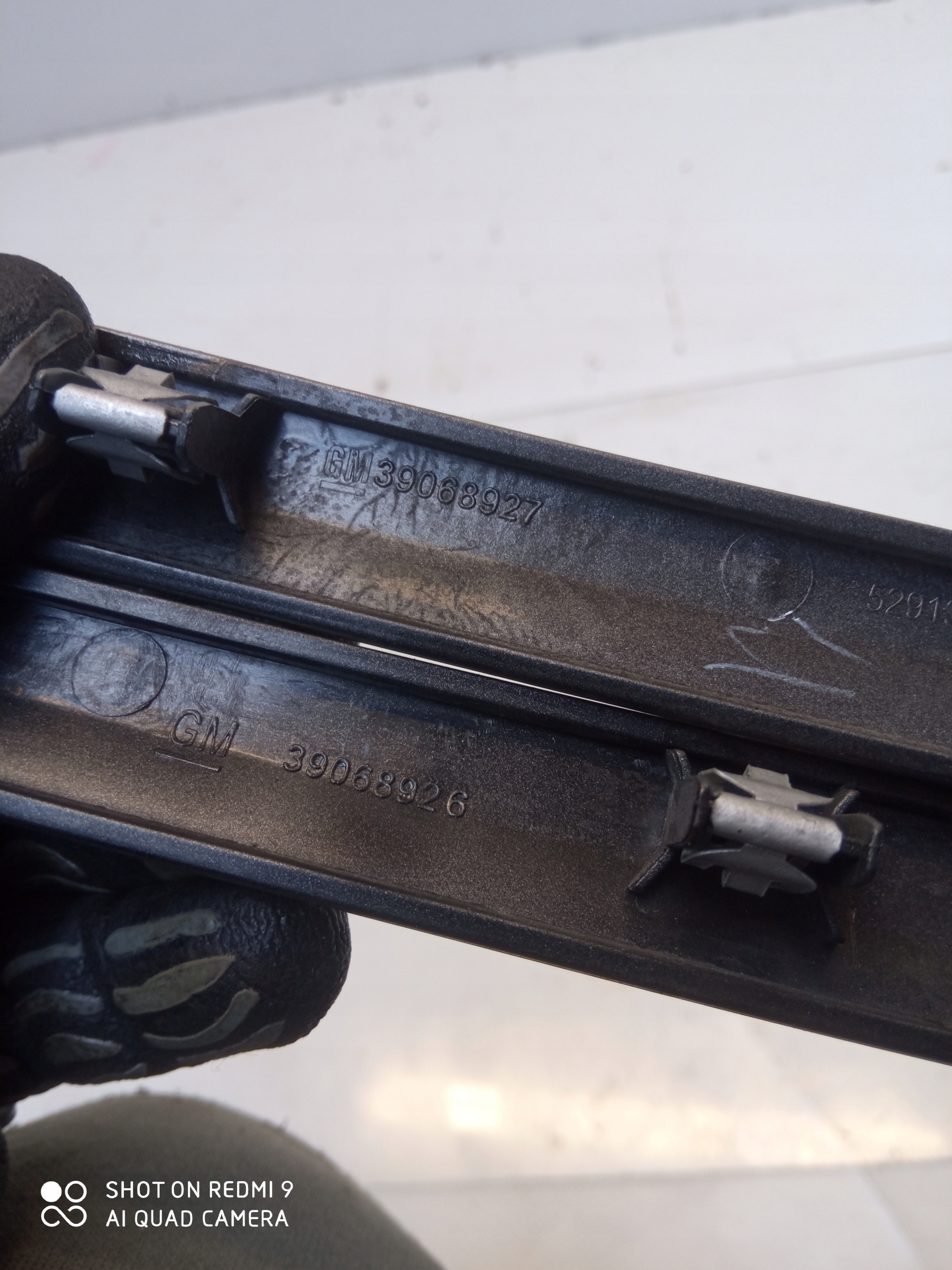 OPEL ASTRA K handles door DEKORY right left running board