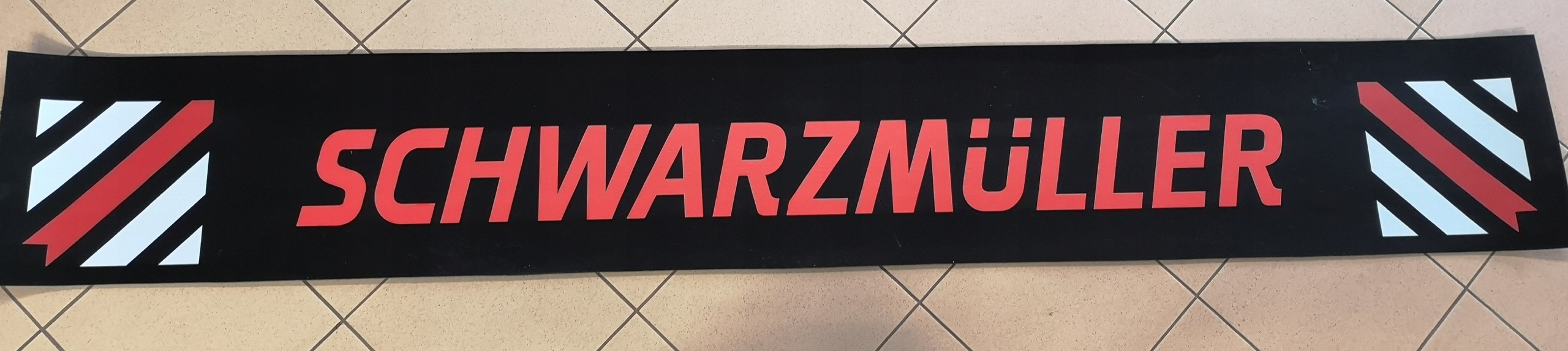 Chlapacz naczepy przyczepy SCHWARZMULLER czarny Installation side Rear