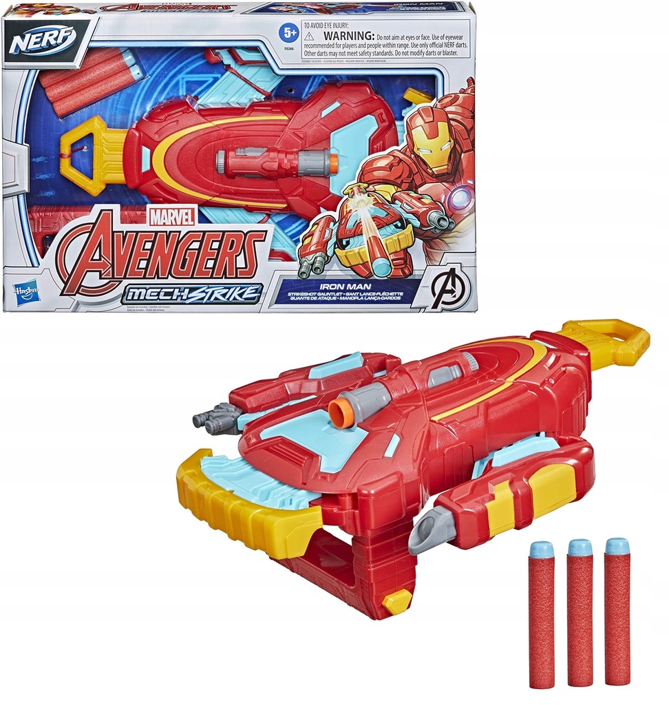 NERF AVENGERS IRON MAN MARVEL REKAWICA WYRZUTNIA