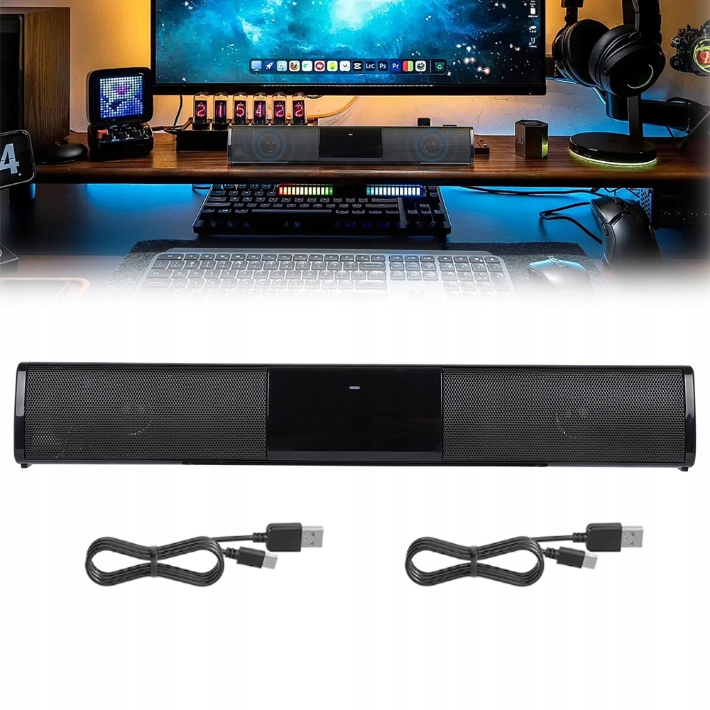 Mocny Soundbar Bluetooth 5.0 Głośnik Usb do Tv, soundbar telewizyjny