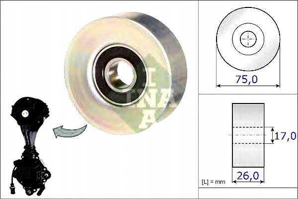 Ina Rolka Pásku Vícedrážková Citroen 1,6 Vti 08- C4/ Asistent řidiče #28