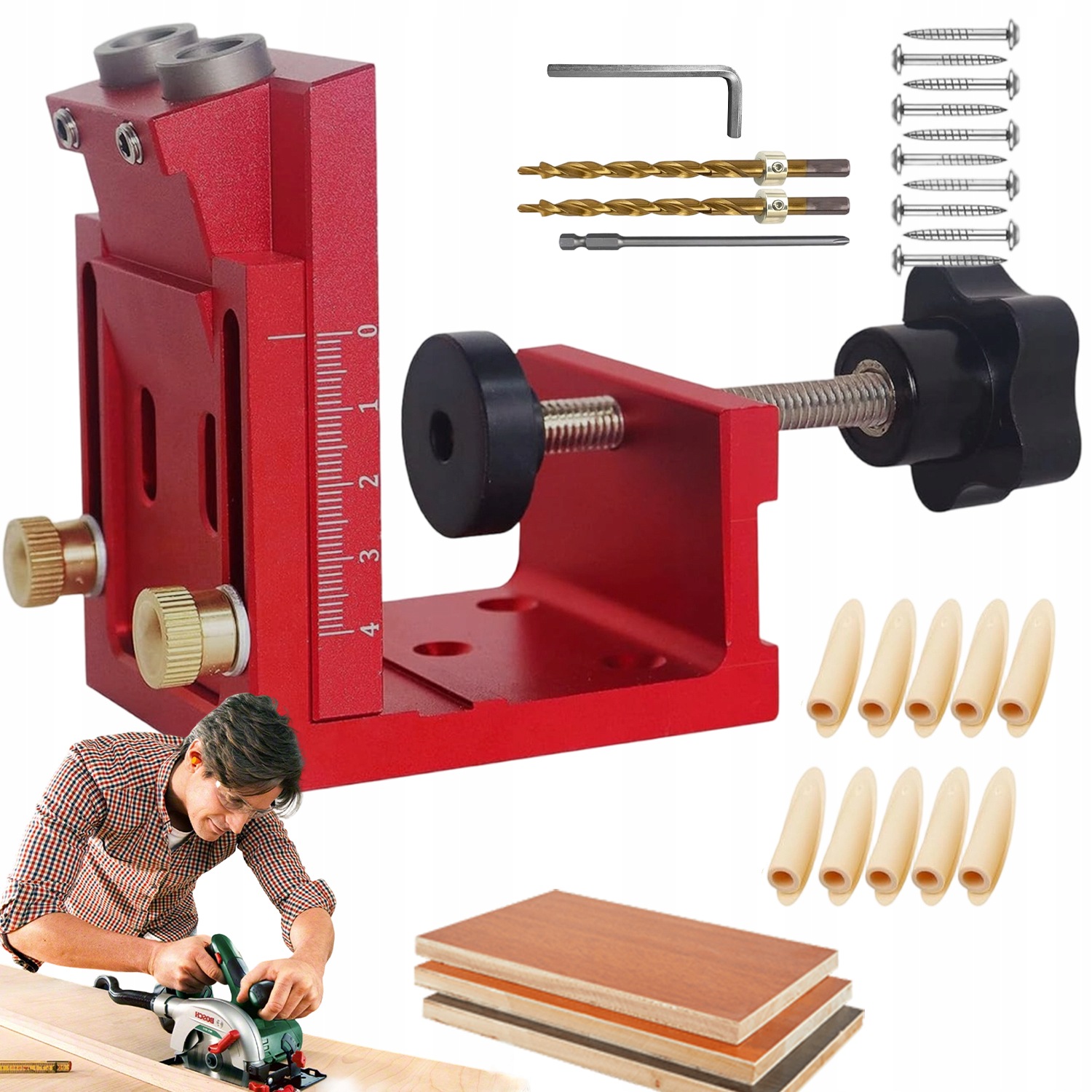 Šablona Pro Excentrické Kolíky Vzorník Pro Skryté Neviditelné Spoje