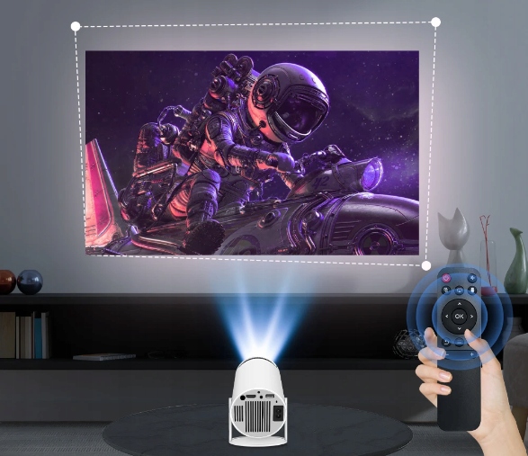 Mini Projektor Rzutnik Domowy HD Ready Android TV, USB, HDMI, WI-FI, BT 5.0 Technologia wyświetlania LED