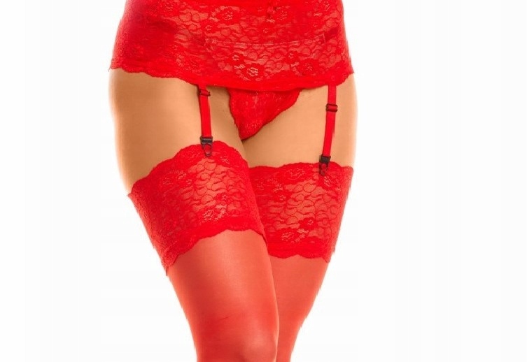 

pończochy do pasa Plus Size 7 dla puszystej
