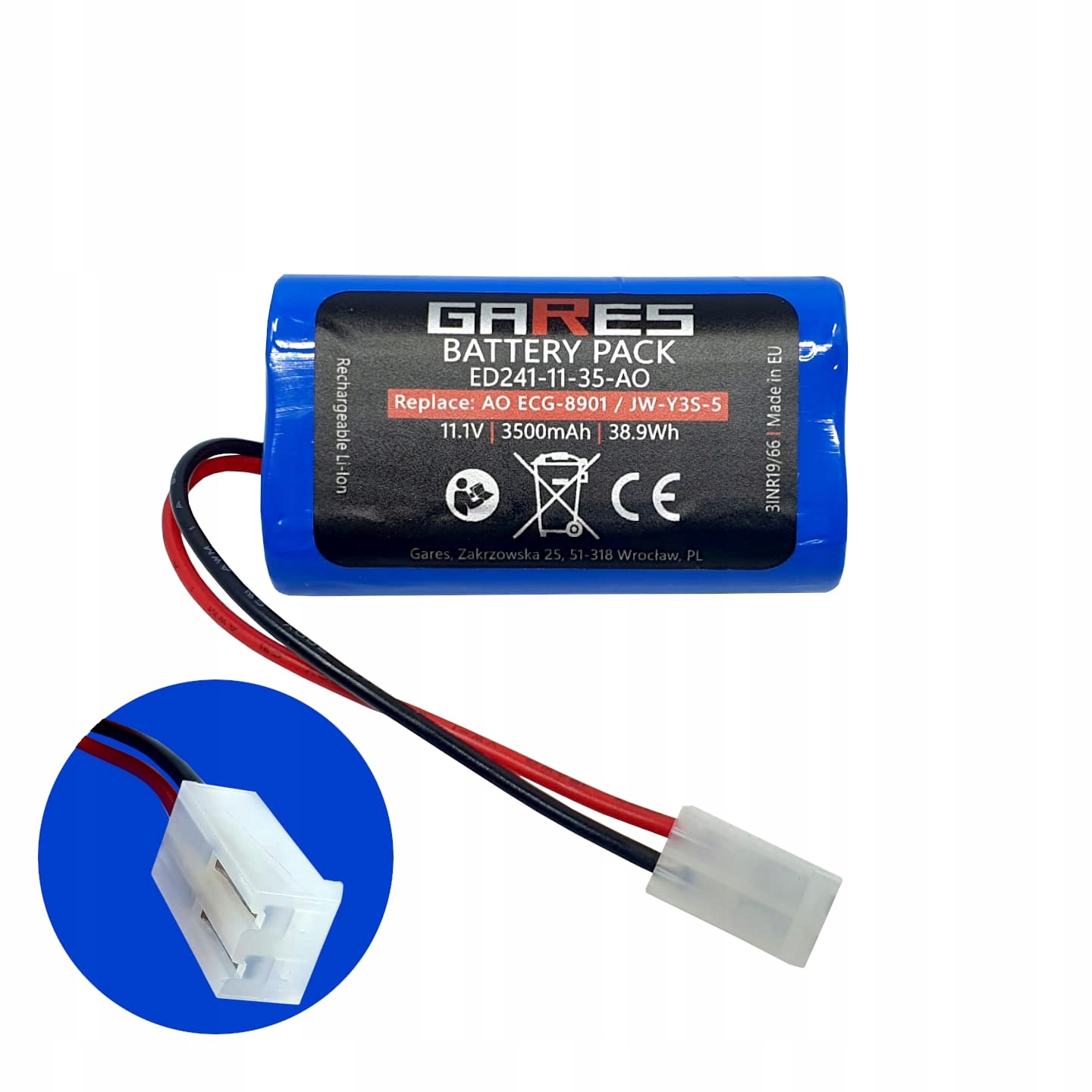 Baterie pro zdravotnické přístroje Aoli ECG-8901 JW-Y3S-5, 11.1V 3.5Ah Li-Ion