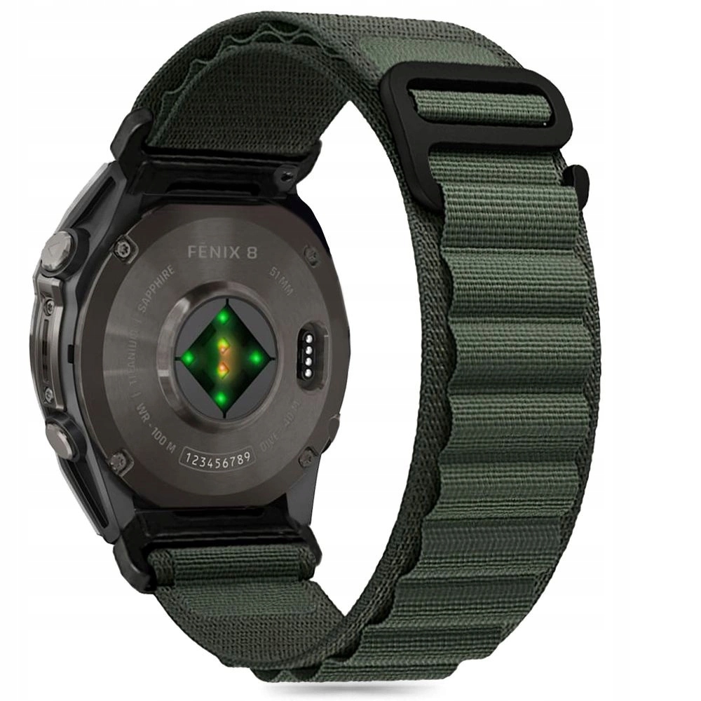 Tech-protect Nylon Pro Garmin Fenix 5 6 6 Pro 7 8 (47 MM) E Olive