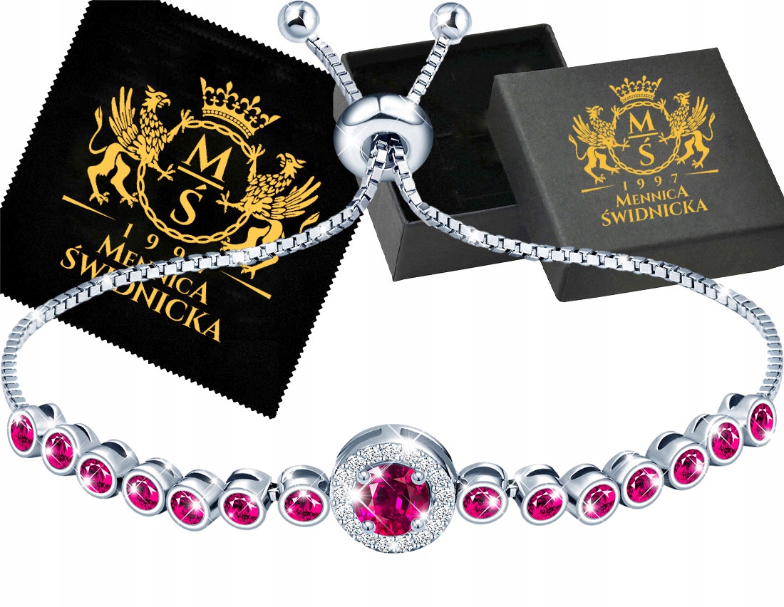 Stříbrný Dámský Náramek Stříbro 925 Celebrita se Zirkony jako Dárek