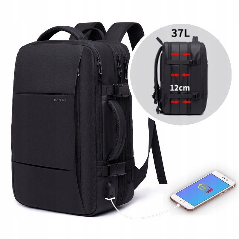 Plecak Walizka 2w1 Bange na Laptopa Rozszerzalny