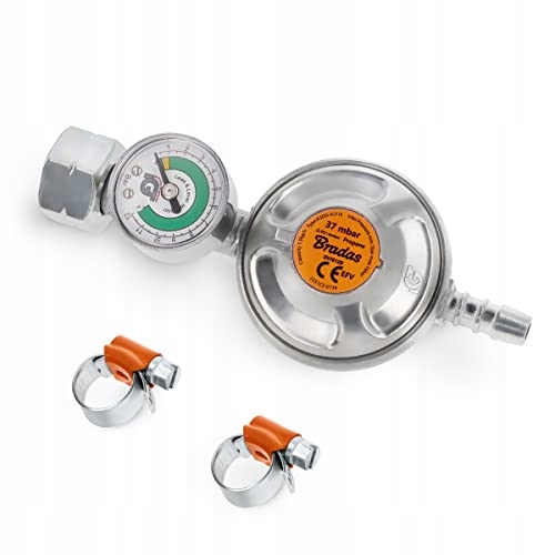 Doplnok na grilovanie - Regulátor plynu propán-bután + 2 x svorka