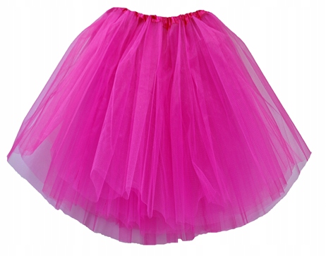 SPÓDNICZKA TIULOWA TIUL SPÓDNICA 50 cm fuksja