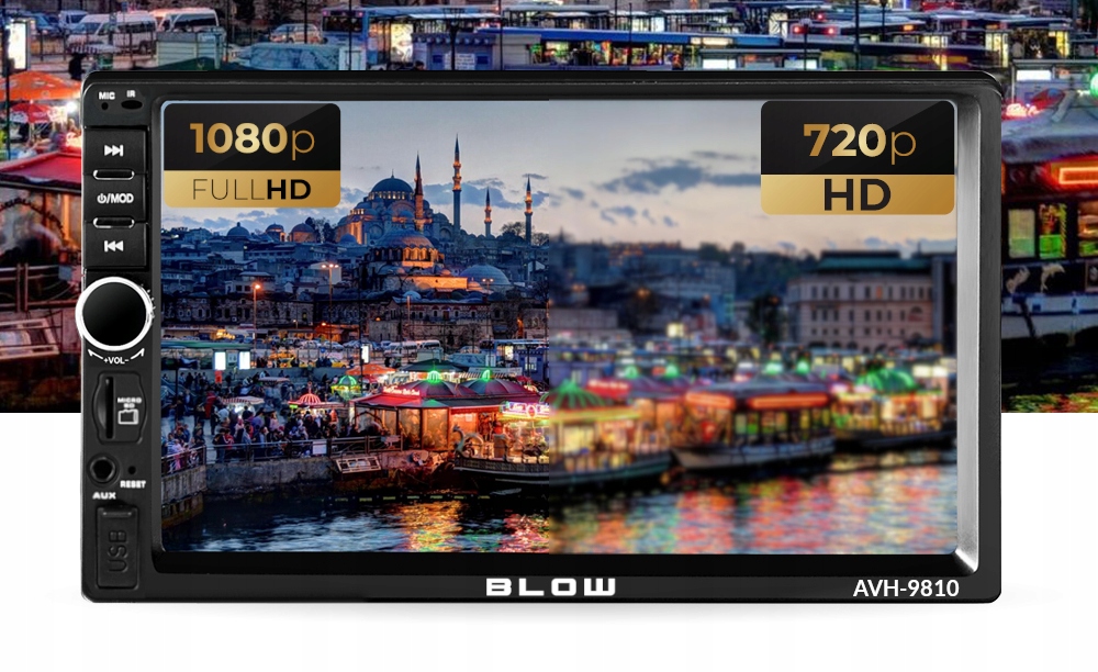 RADIO SAMOCHODOWE BLUETOOTH 2 DIN 7" RDS USB MICRO SD 4x50W KAMERA COFANIA Radio informacja RDS