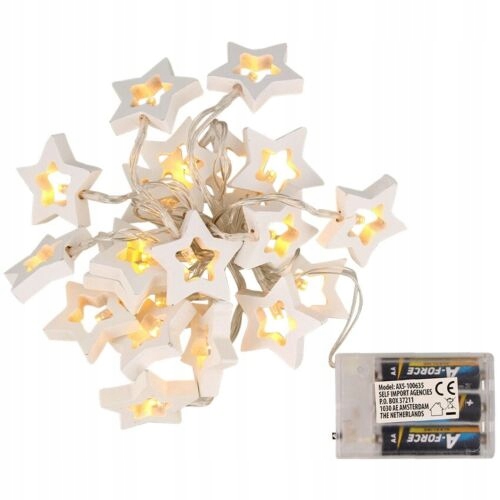 

Lampki Świąteczna Girlanda Led Gwiazdki 1,2m
